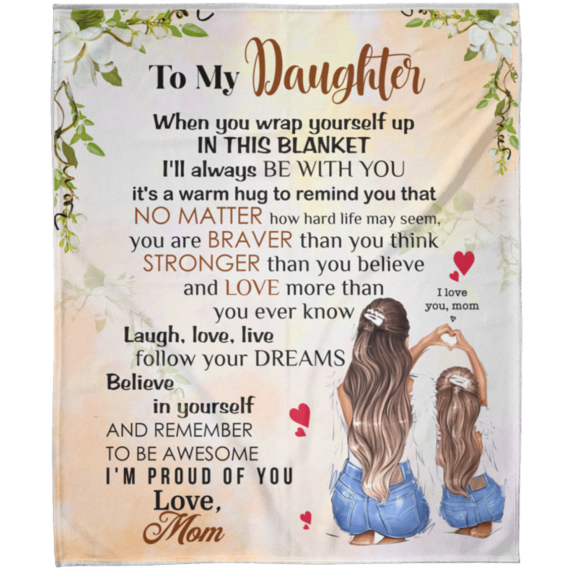 To My Daughter | FLM Arctic Fleece Blanket 50x60