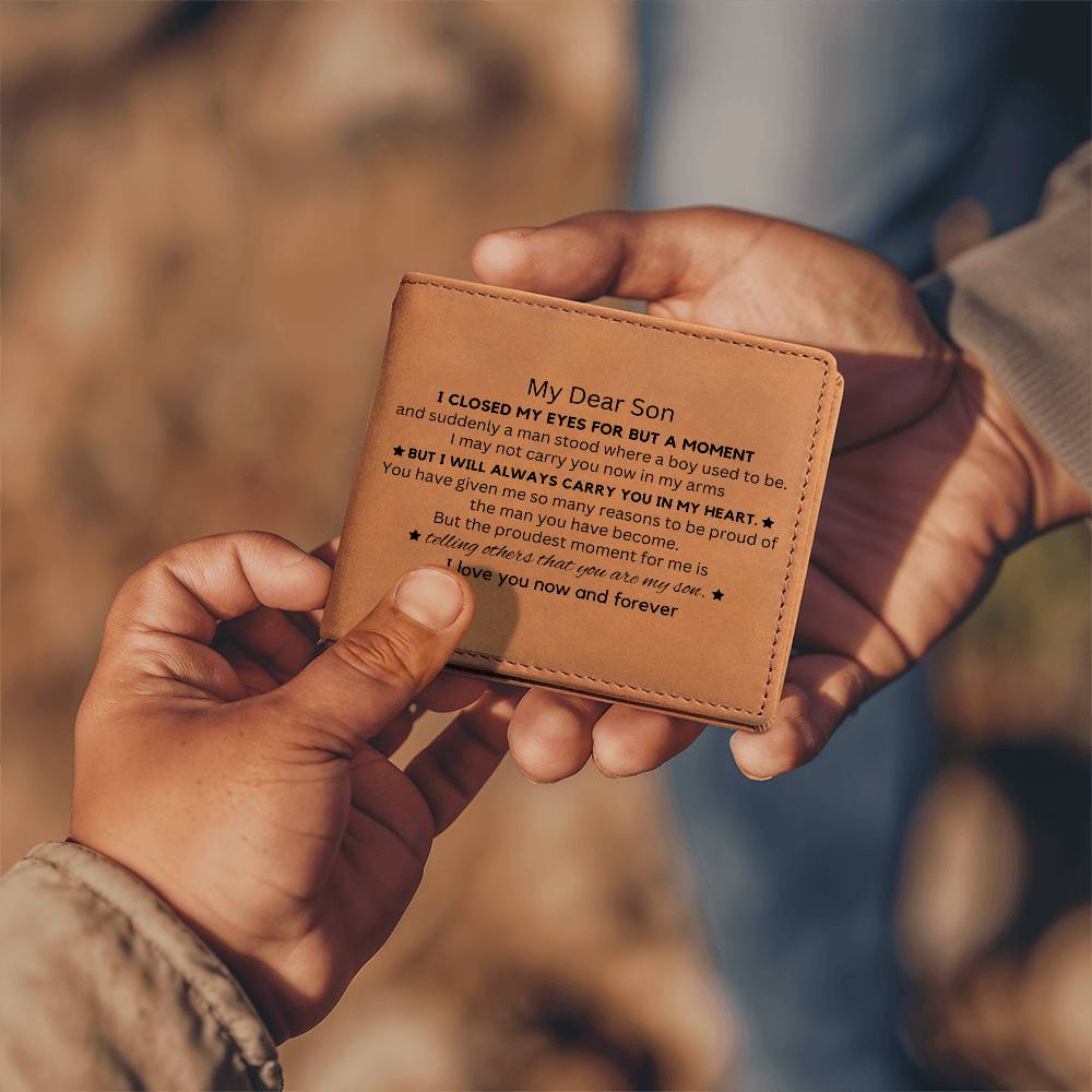 For Son | Graphic Leather Wallet