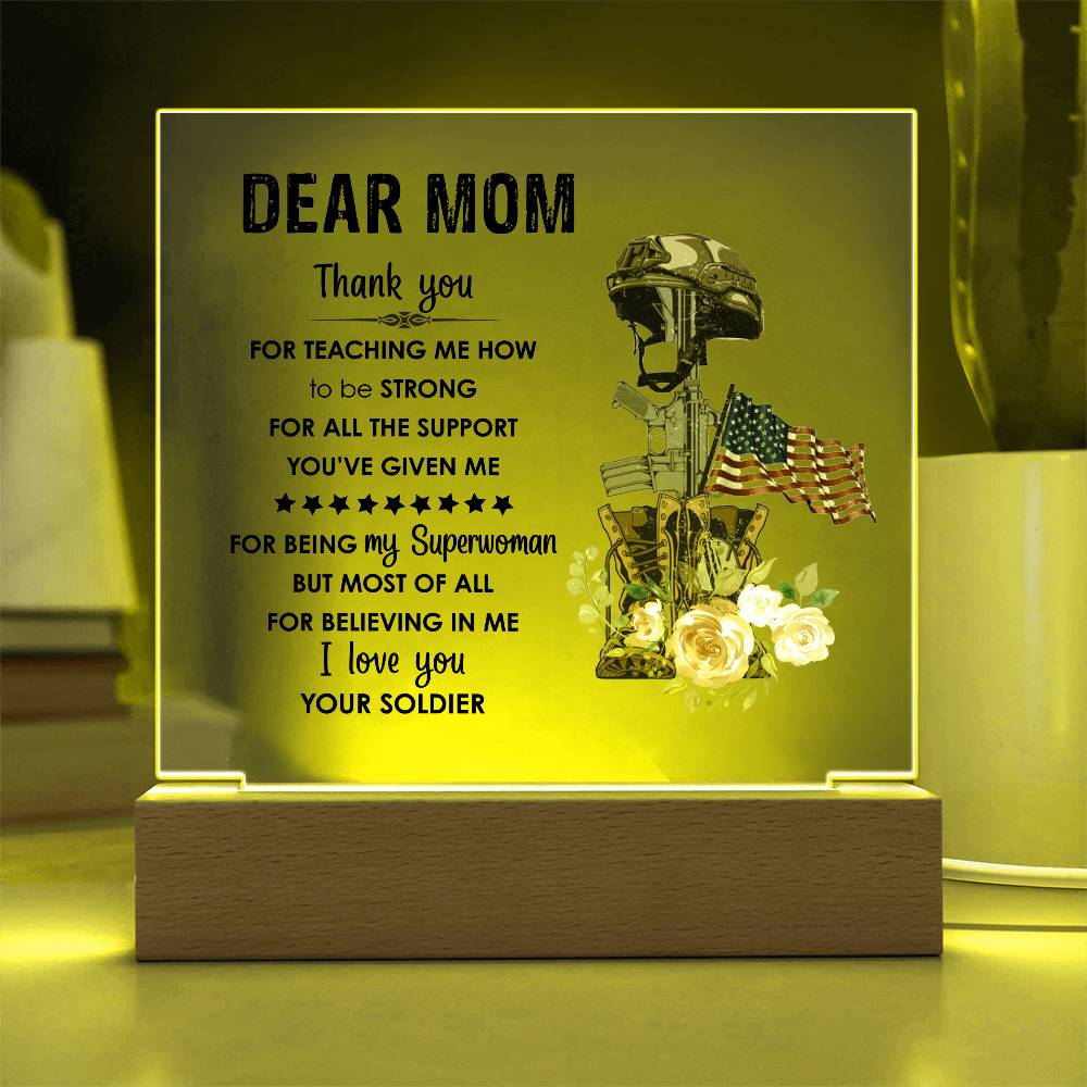 For Mom | Printed Square Acrylic Plaque