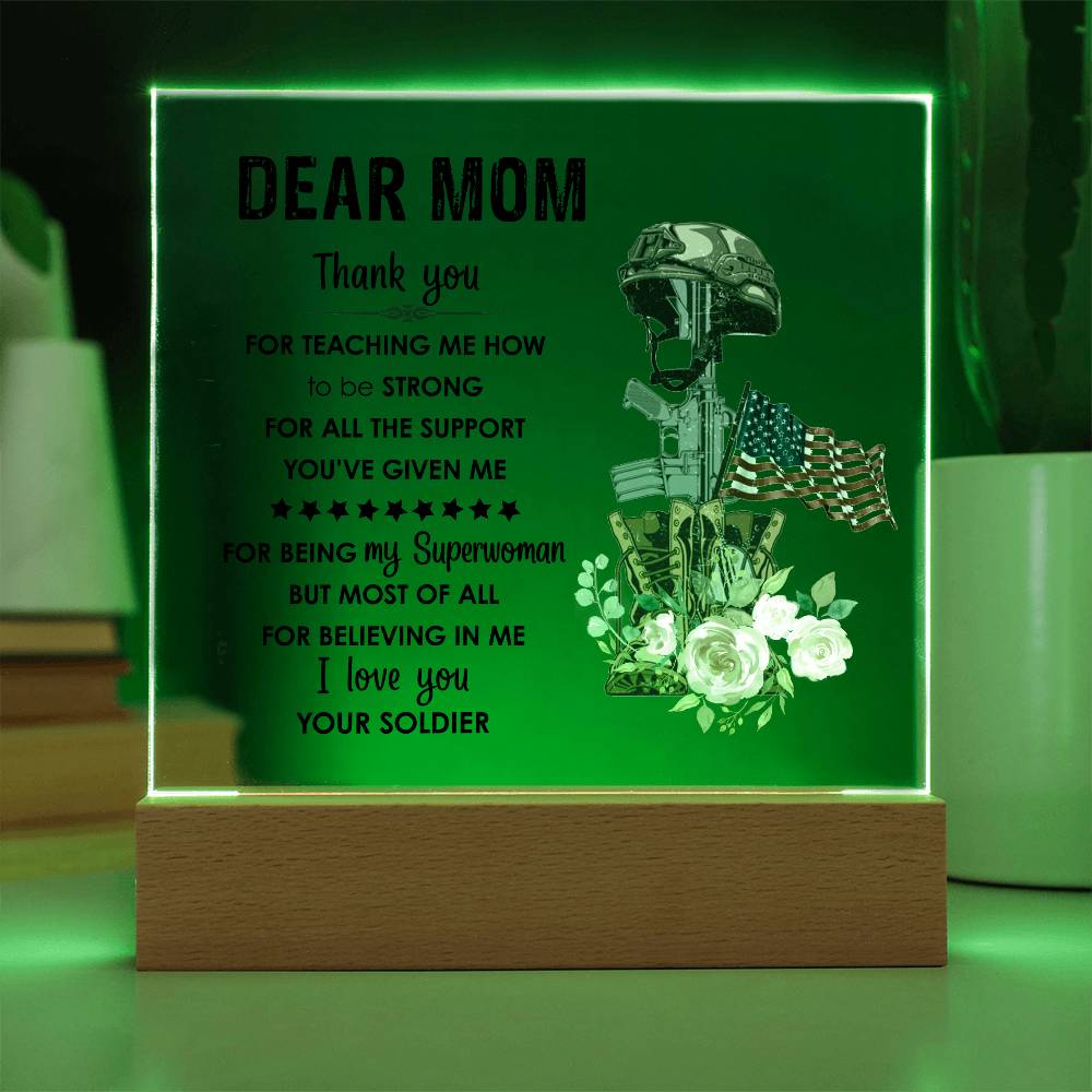 For Mom | Printed Square Acrylic Plaque