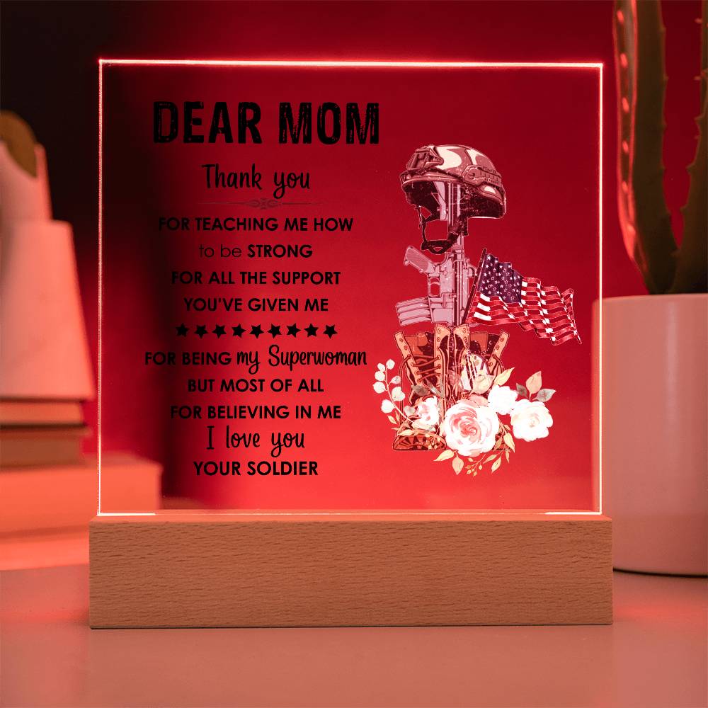 For Mom | Printed Square Acrylic Plaque