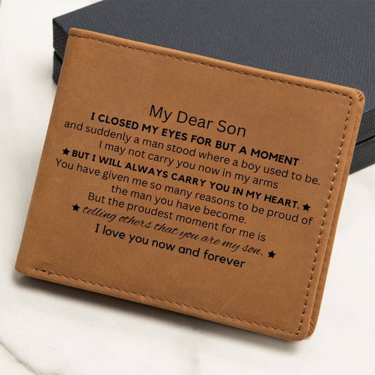 For Son | Graphic Leather Wallet