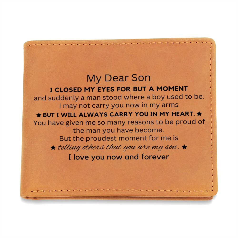 For Son | Graphic Leather Wallet