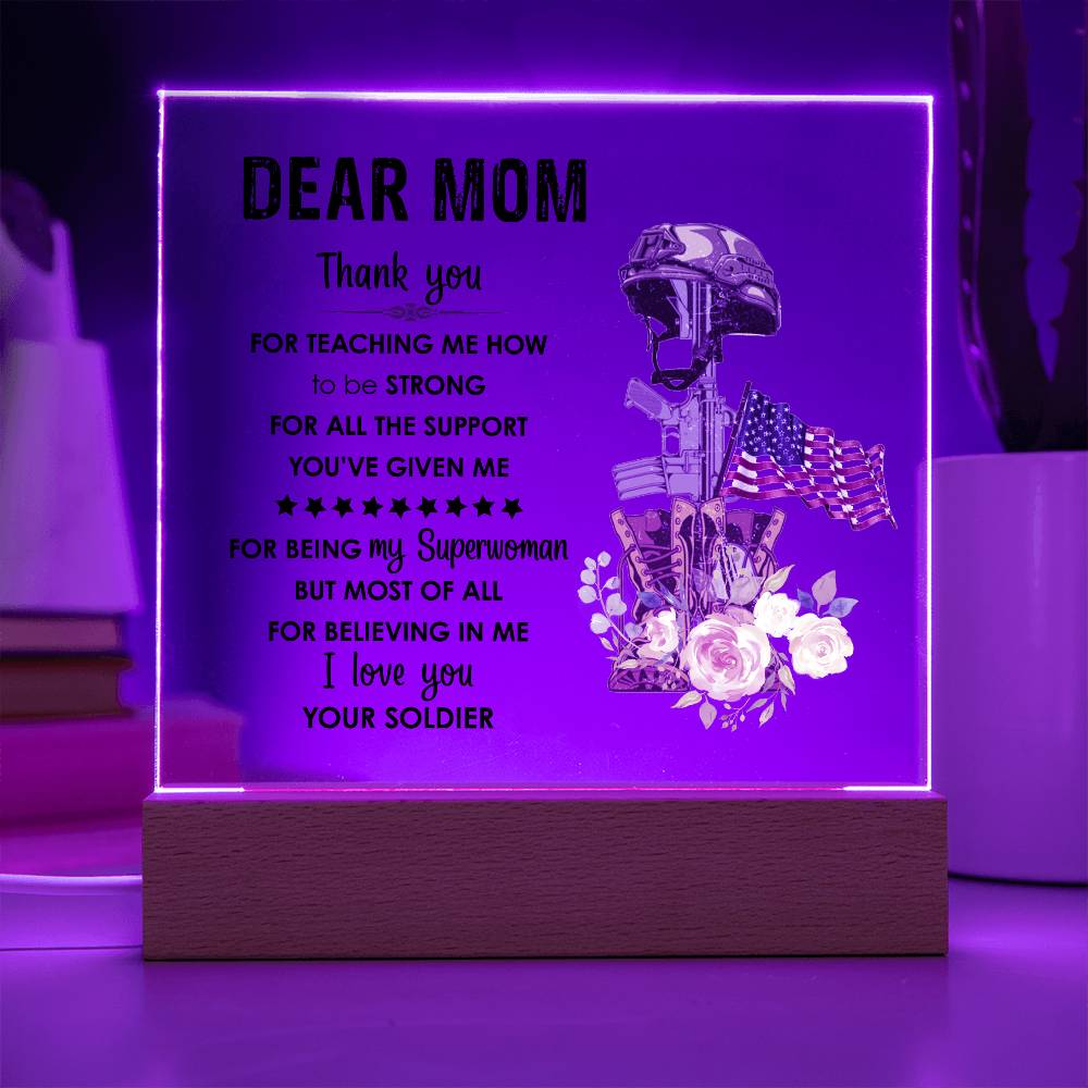 For Mom | Printed Square Acrylic Plaque