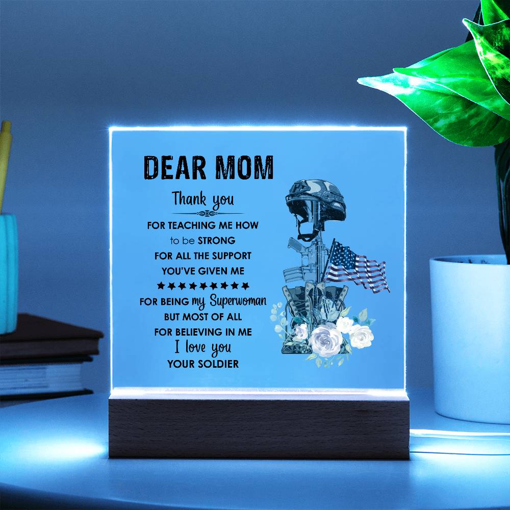 For Mom | Printed Square Acrylic Plaque