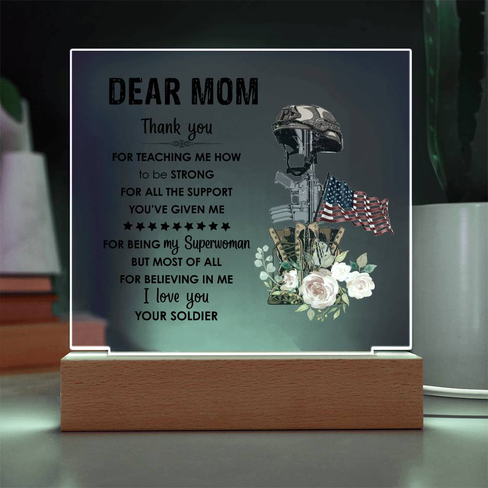 For Mom | Printed Square Acrylic Plaque