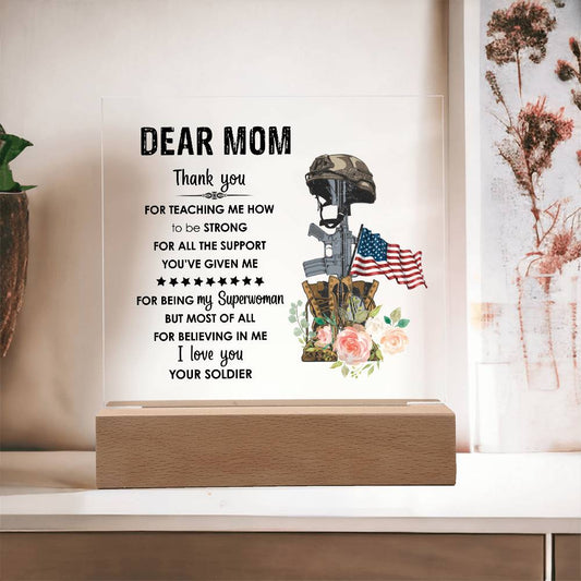 For Mom | Printed Square Acrylic Plaque